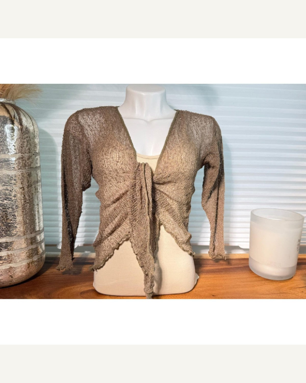 Flowy Sheer Knit Cover-Up Cardigan product image 1
