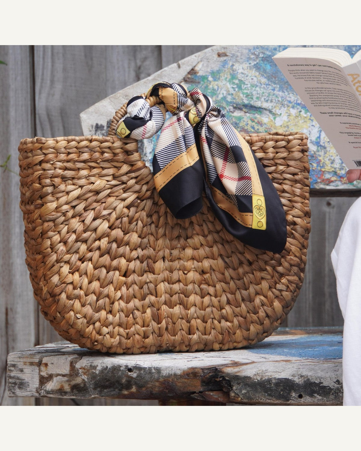 Half-Moon Rattan Basket Bag product image 3