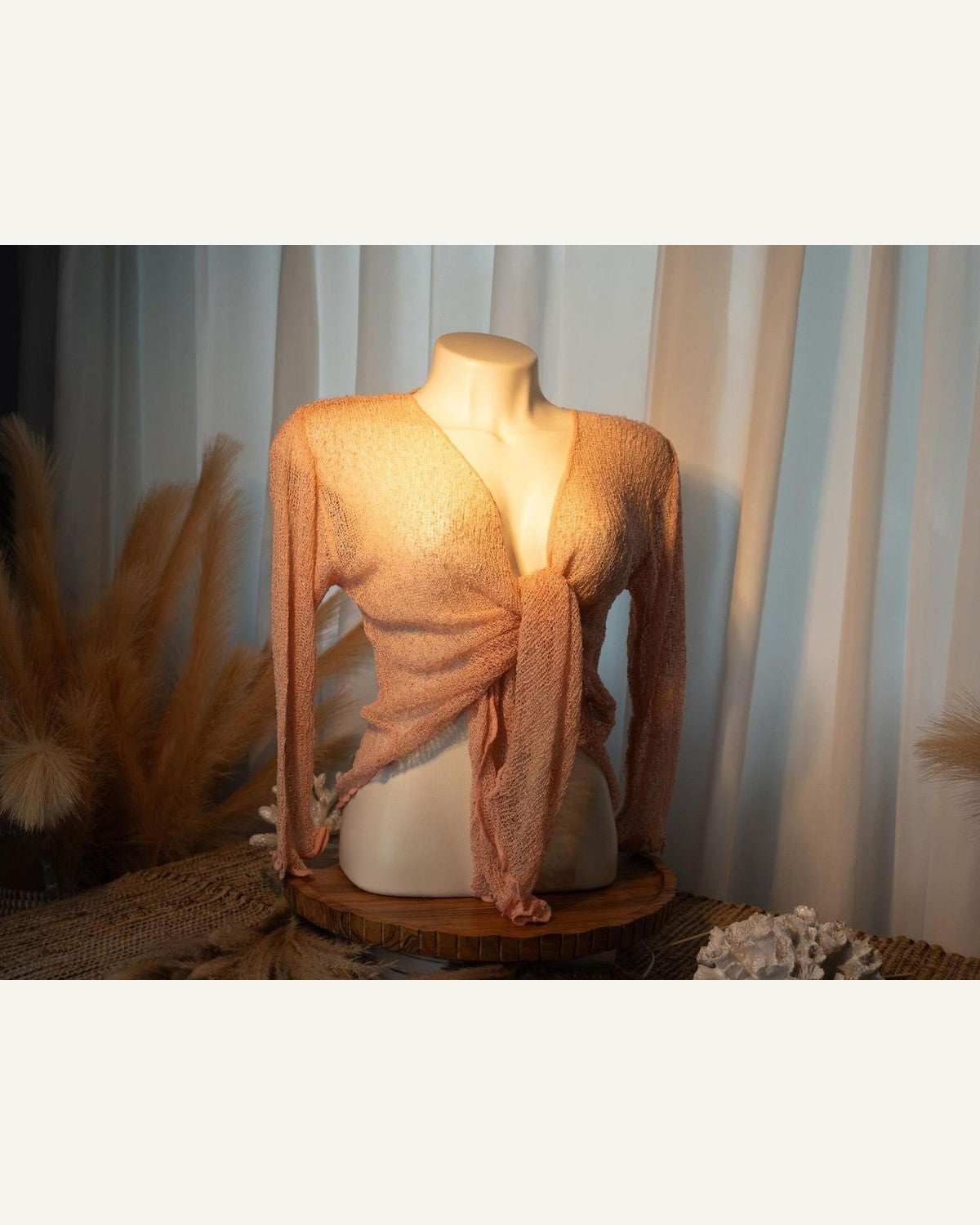 Soft Sheer Knit Cardigan Shrug product image 5